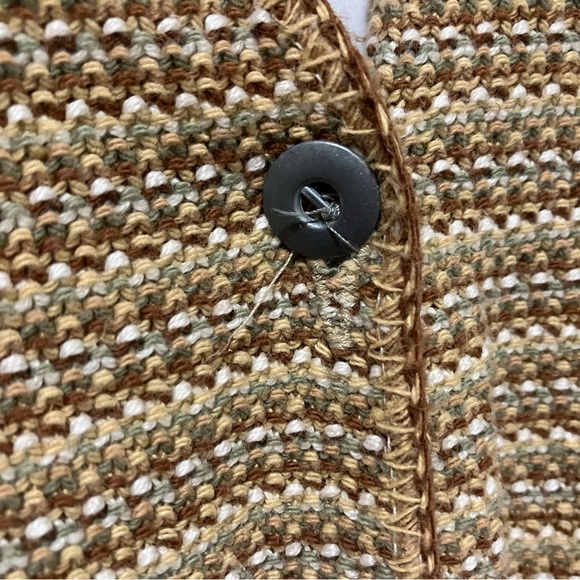 Vintage Star Cody Tan Stripe Knit Sweater Vest - Picture 6 of 10